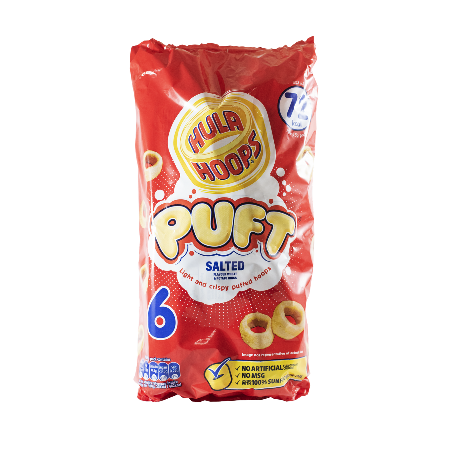 Hula Hoops Puft (Pack of 6) 15g