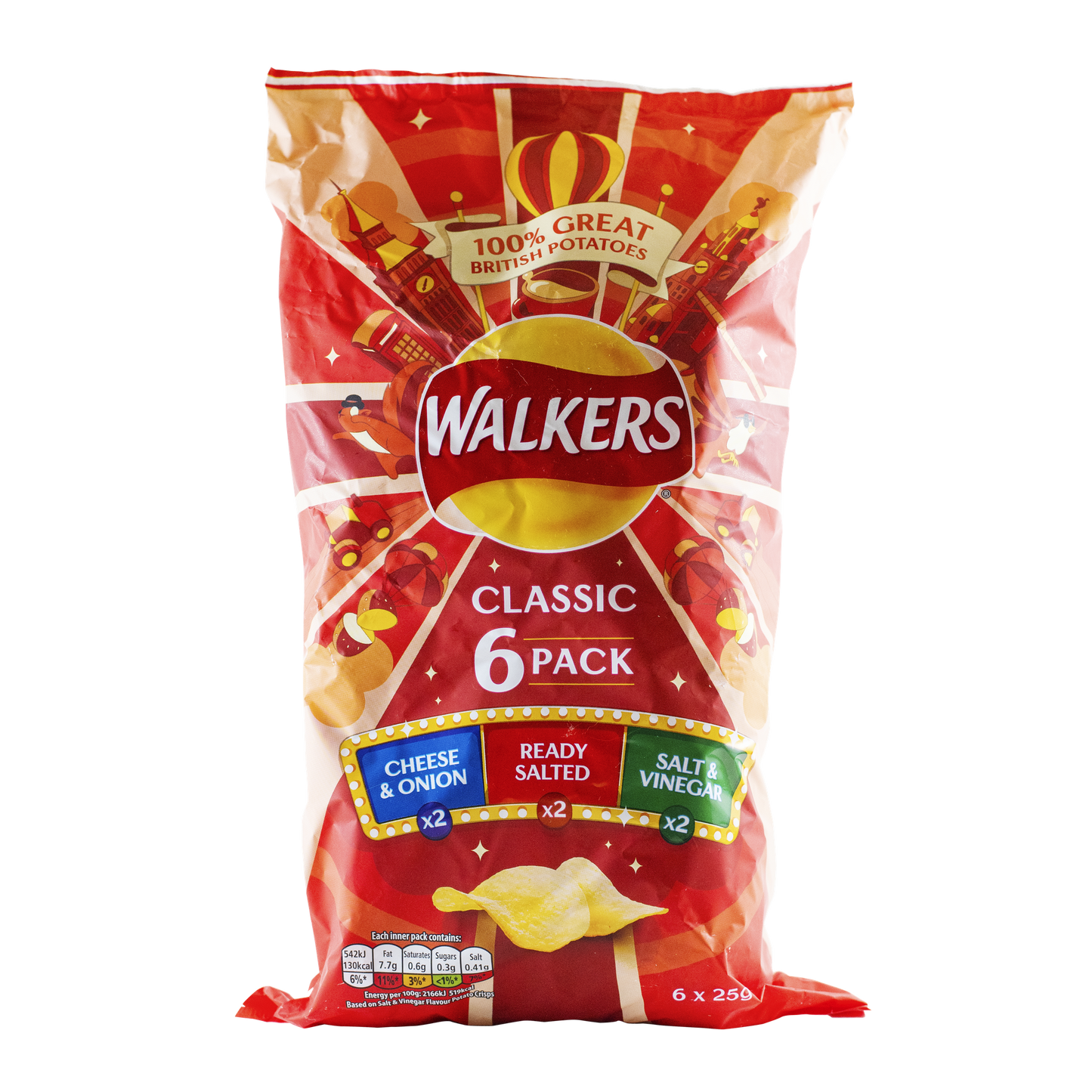 Walkers Crisps Classic (6 x 25g)