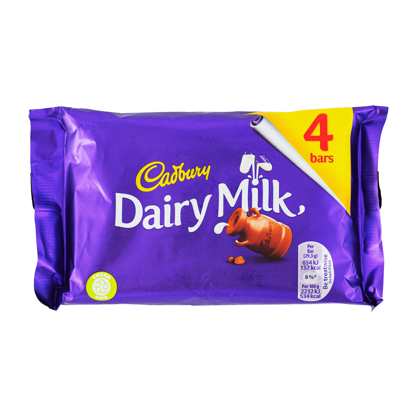 Cadbury Dairy Milk (Pack of 4) 108.8g