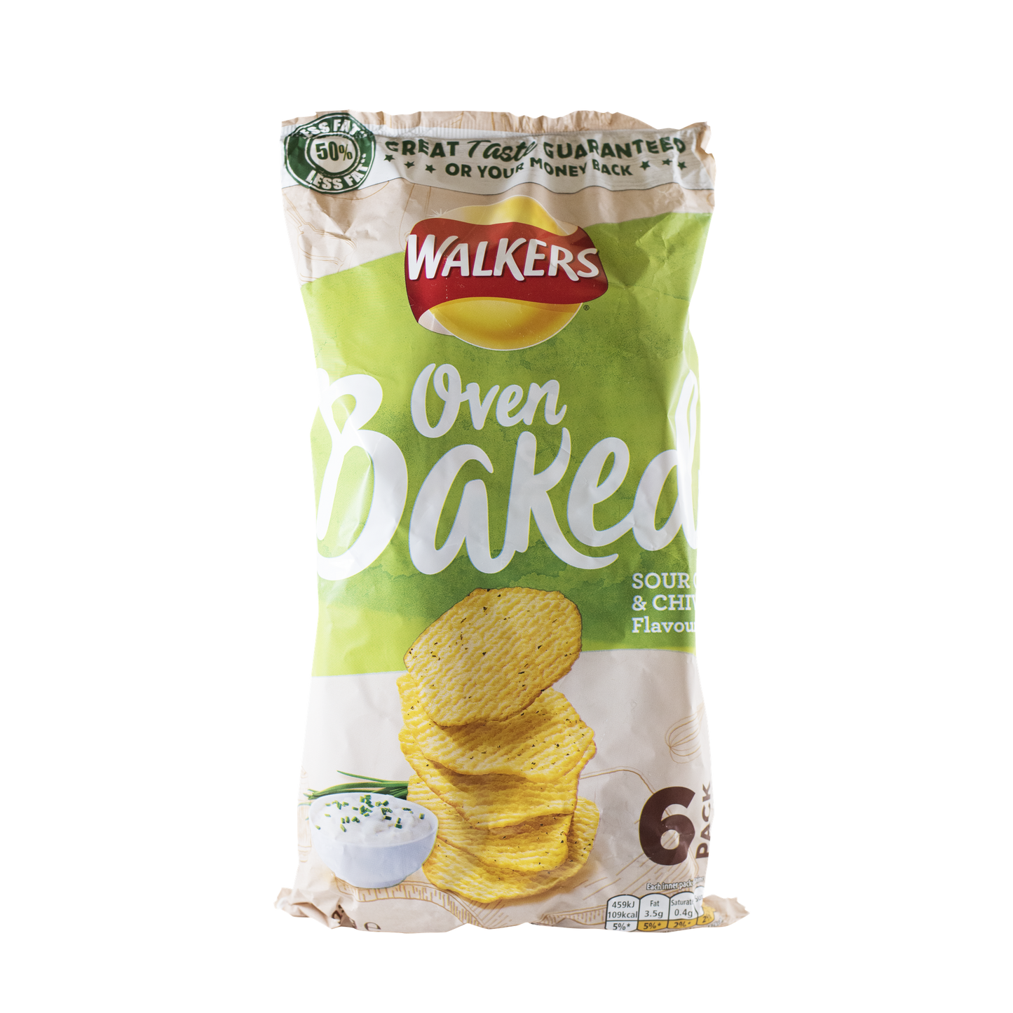 Walkers Oven Baked Sour Cream & Chive (6 x 25g)