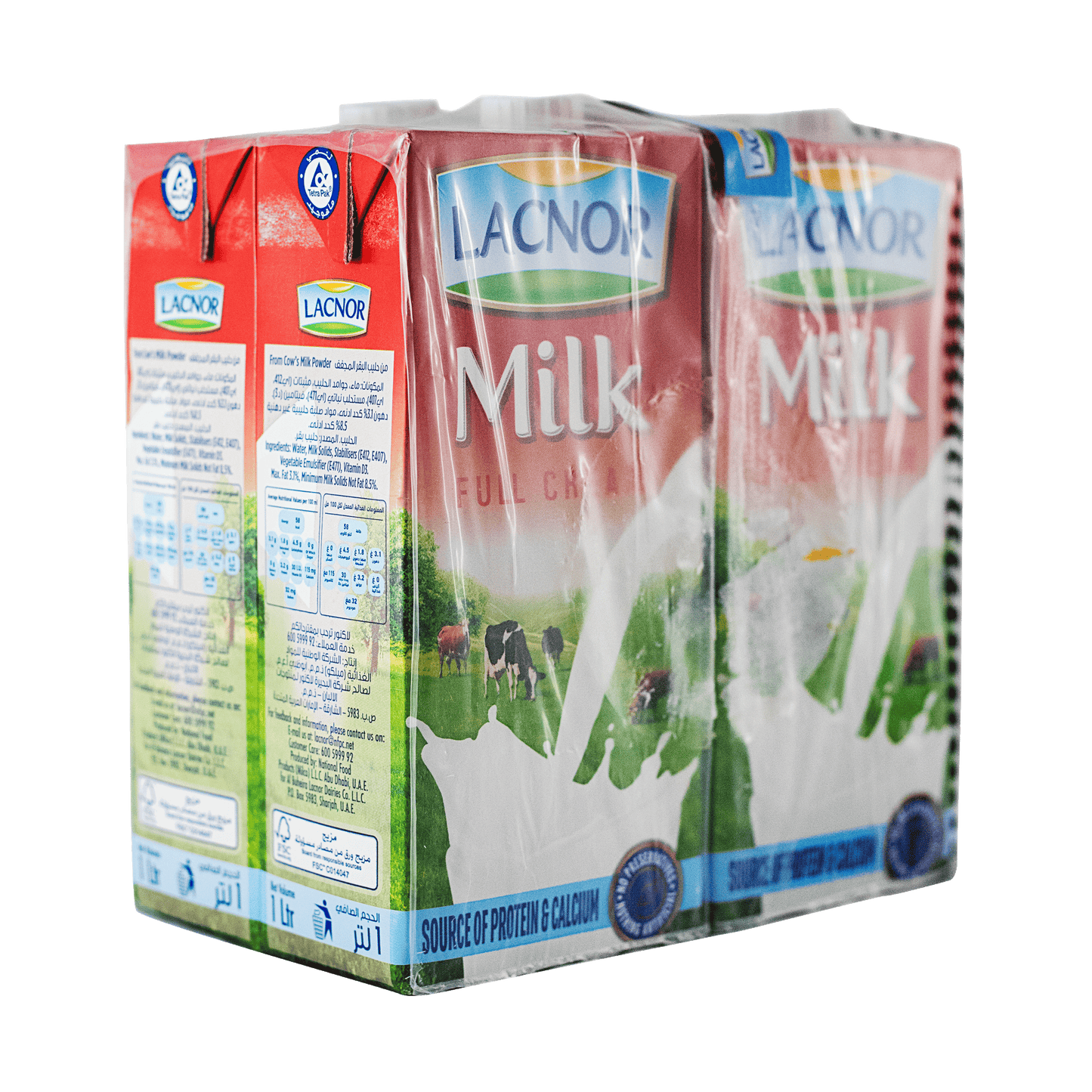 Lacnor Milk Full Cream (4 x 1L)